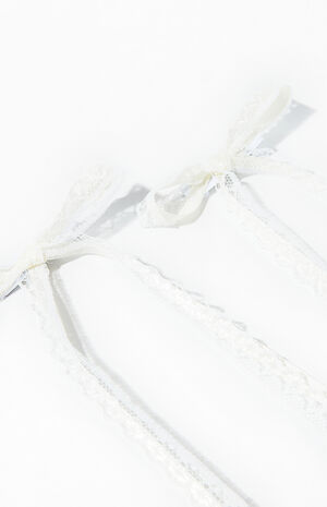 2 Pack Mini Lace Bow Clips image number 2