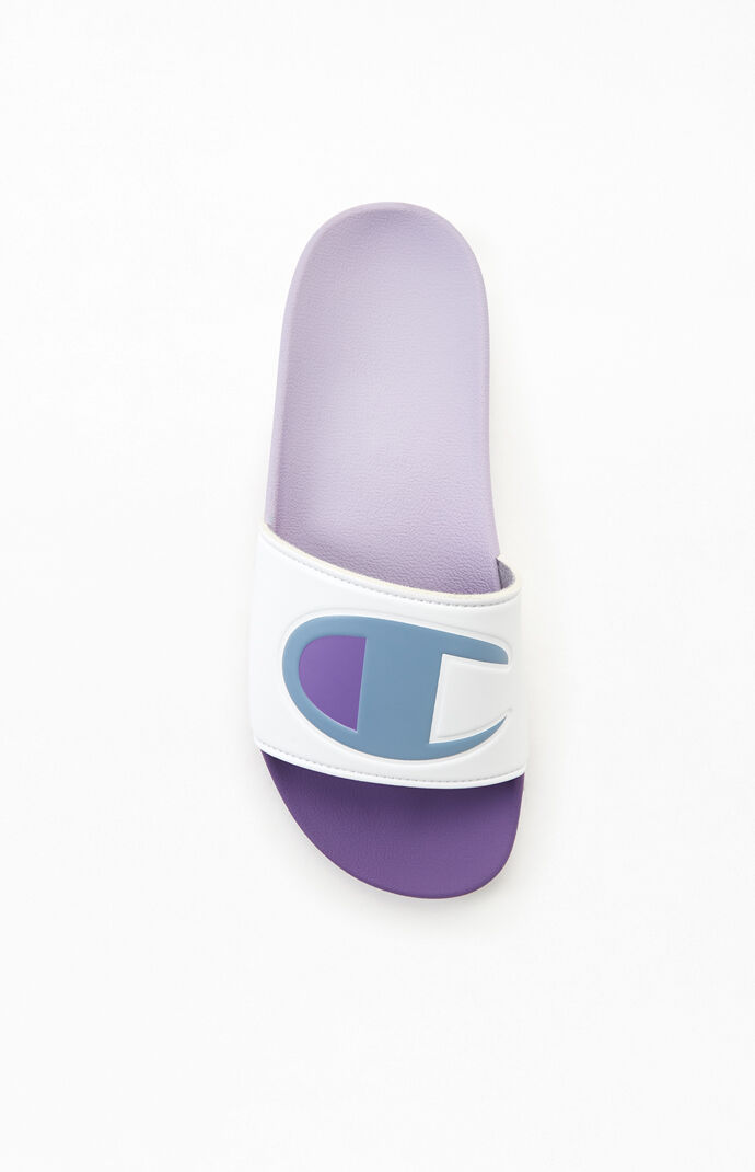 Women's Purple IPO Split Slide Sandals