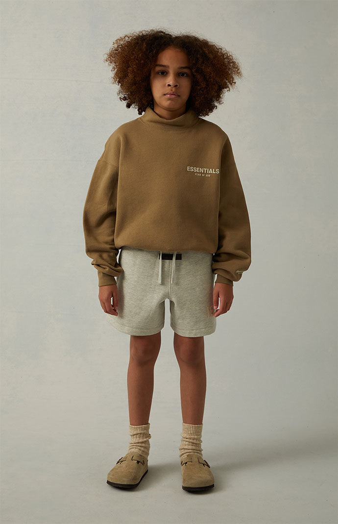 Kids Light Oatmeal Sweat Shorts | PacSun
