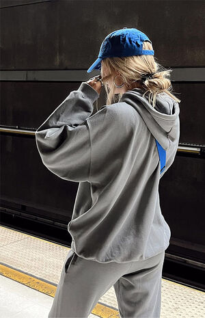 Gray Ritu Oversized Hoodie image number 4