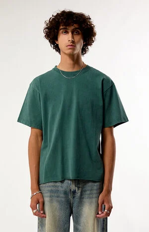 Green Premium Cropped T-Shirt image number 1