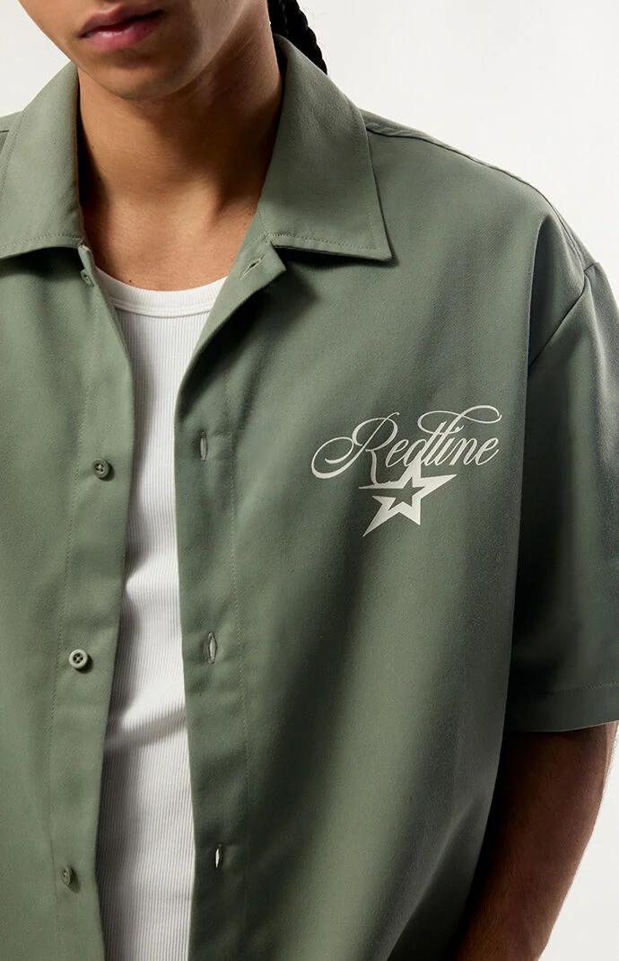 Pacsun Racing Redline Button Down Shirt