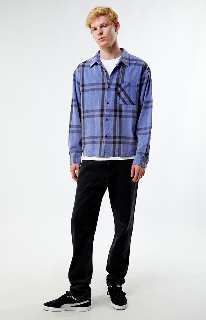 Vans daisy crop flannel cheap