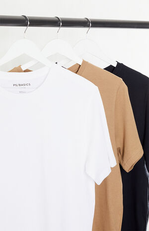 3 Pack Solid Scallop T-Shirt image number 2