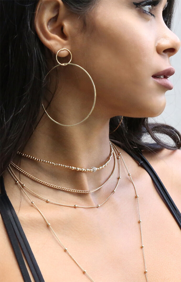 Interlocking Hoop Earrings