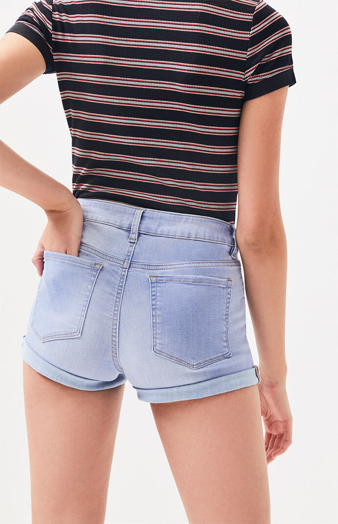 Denim Shortie Shorts PacSun