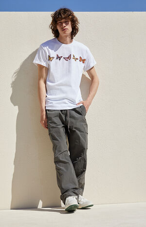 Gray Nylon Cargo Pants image number 1