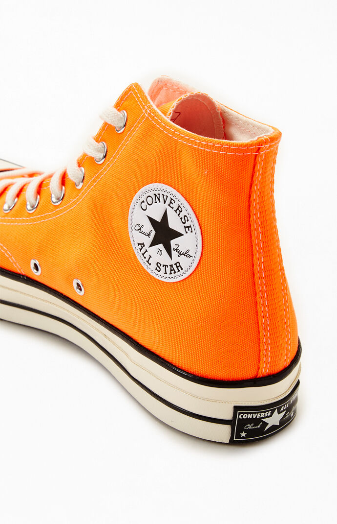 converse neon orange