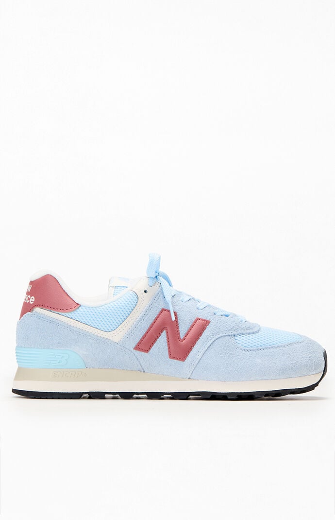 New Balance Burgundy 574 Shoes