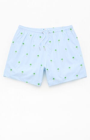 Palm Stripes Classic Line 5.5" Swim Trunks image number 1