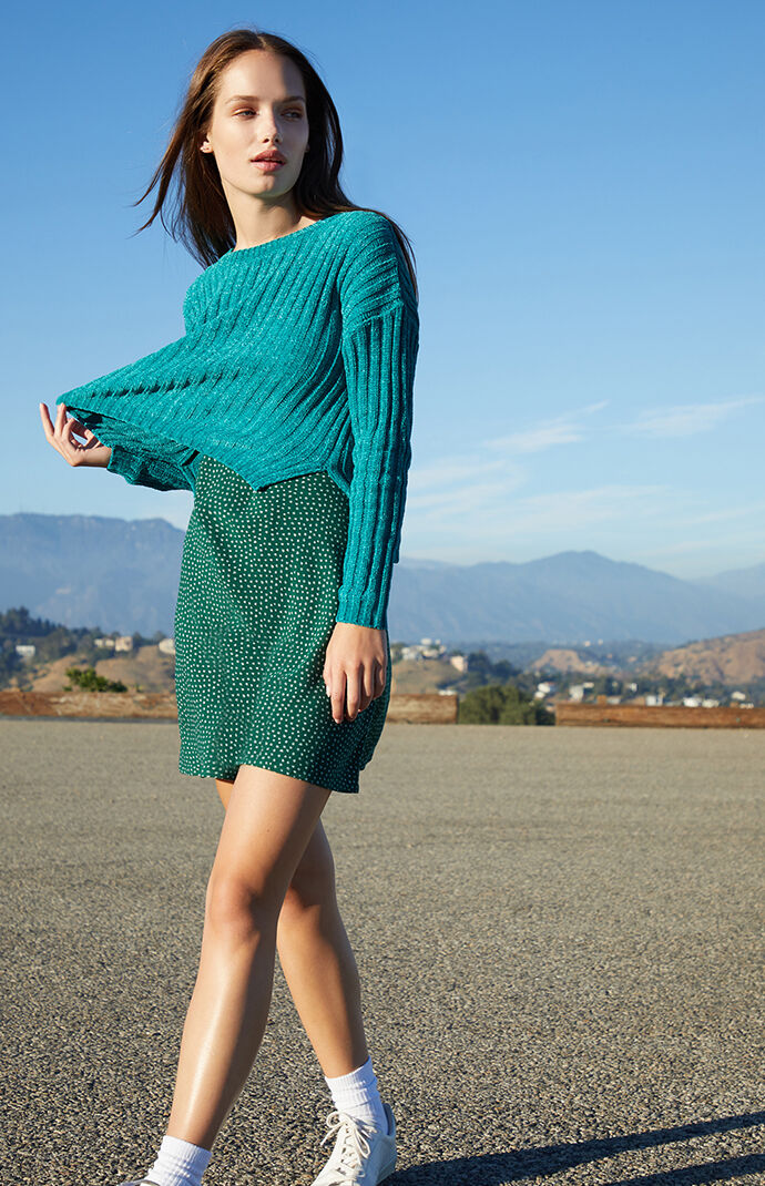 Long Sleeve Chenille Sweater