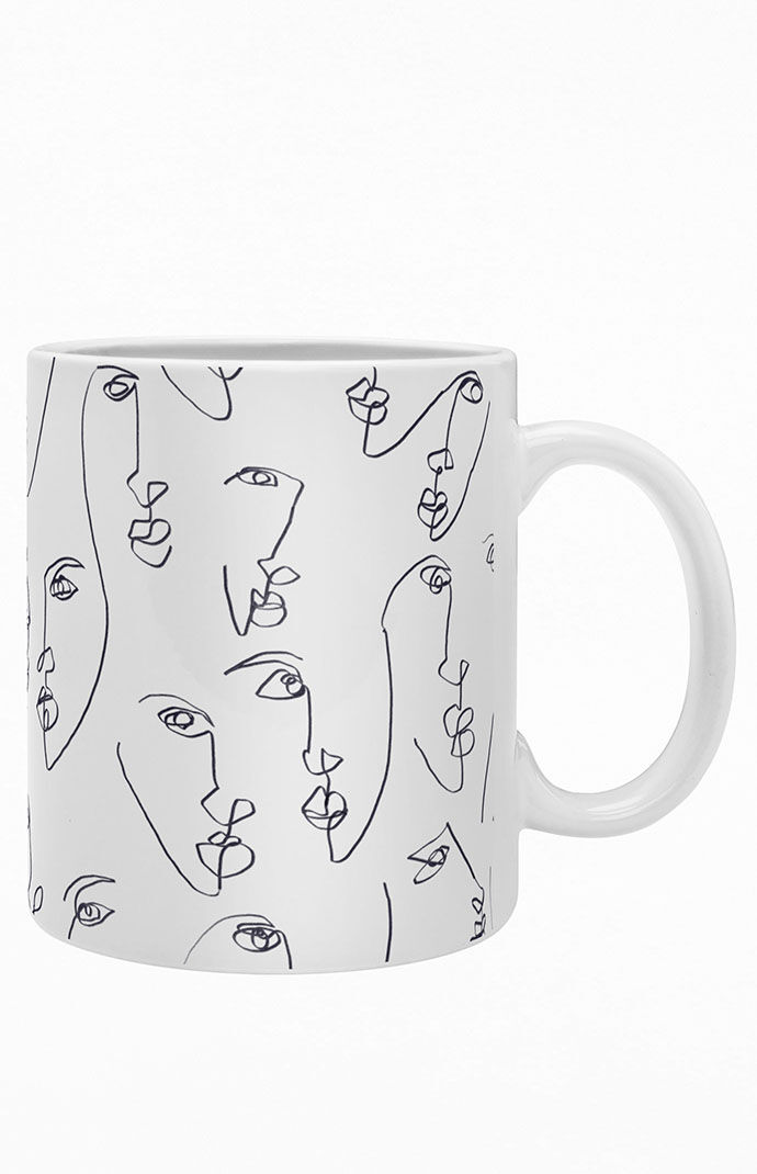 Deny Designs Face Coffee Mug