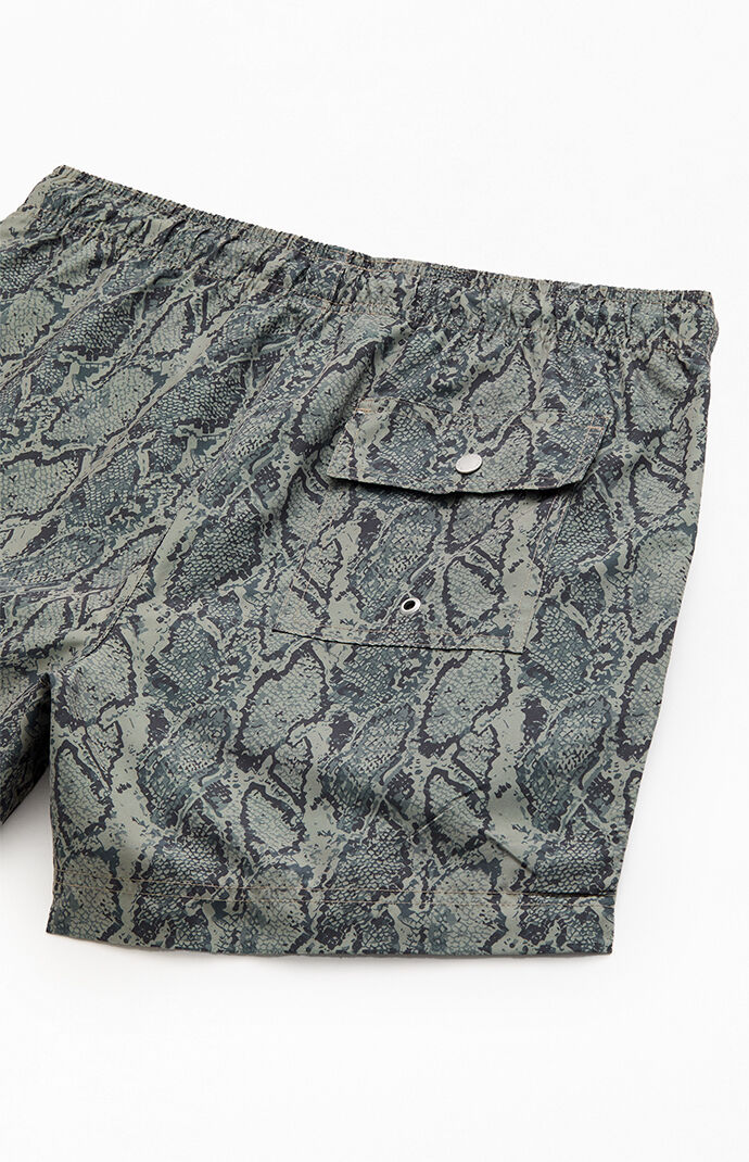 Pacsun Snake 4.5" Swim Trunks