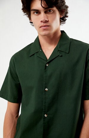 Elai Green&nbsp;Linen Camp Shirt image number 2