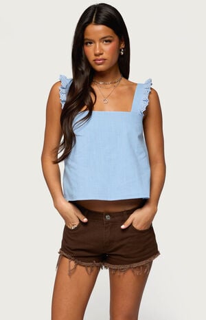 Viviana Linen Look Top image number 1