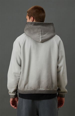 Active Gray Heavyweight Raglan Oversized Fleece Hoodie image number 5