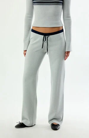 Sage Low Rise Ribbed Pants image number 2
