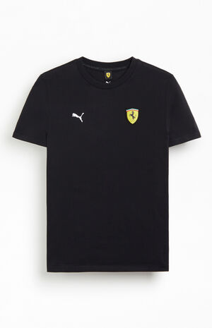 Black Ferrari Big Shield T-Shirt image number 1