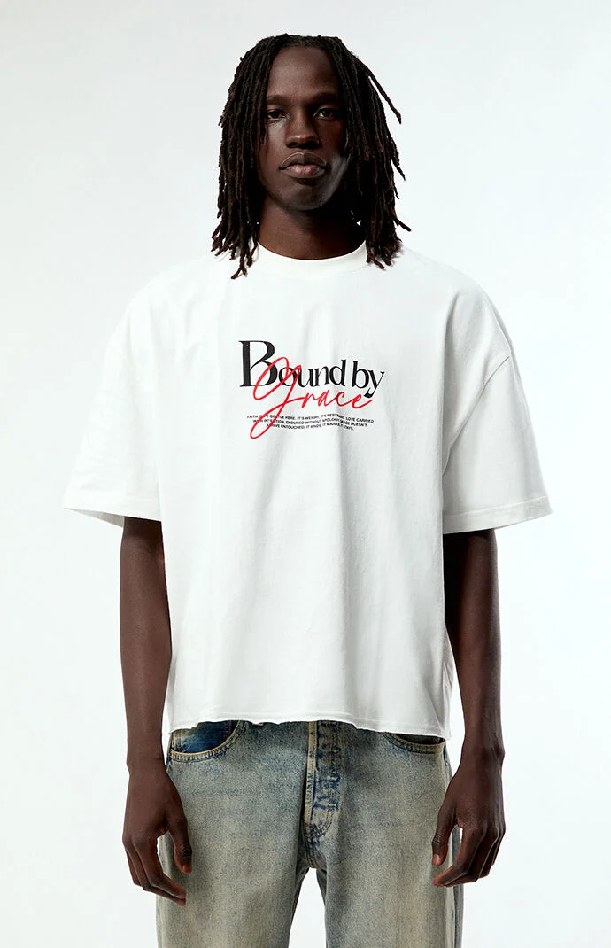 Pacsun Bound By Grace Cropped Boxy T-Shirt