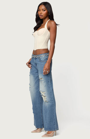 Abigail Ruched Halter Corset image number 4