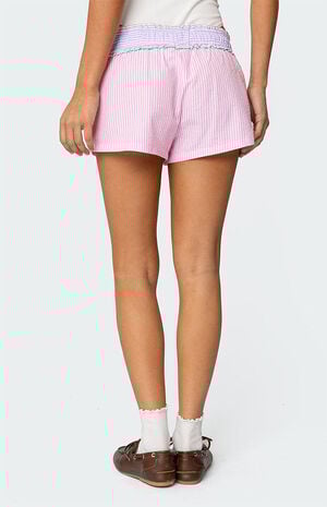 Baylee Contrast Striped Shorts Baylee Contrast Striped Shorts image number 4
