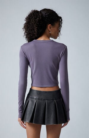 Melrose City Star Long Sleeve Cropped T-Shirt image number 5