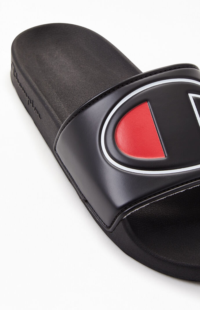 Black IPO Slide Sandals