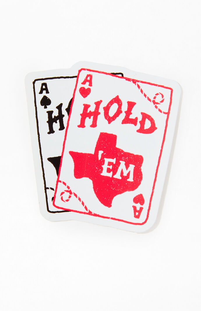 Apply Stickers Texas Hold 'Em Sticker