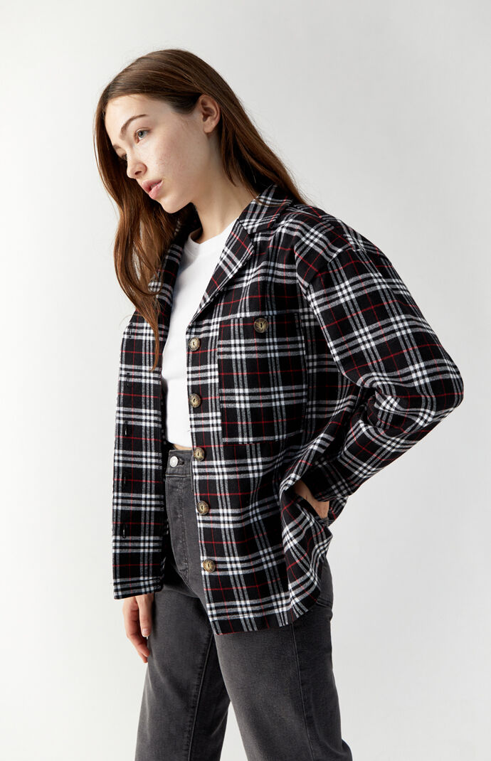 Long Sleeve Boyfriend Flannel Shirt