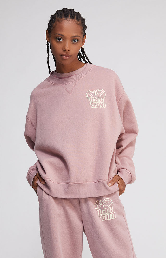 Pacsun pink sweatshirt clearance