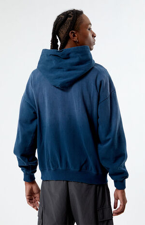 Navy Sprayed Hoodie image number 4