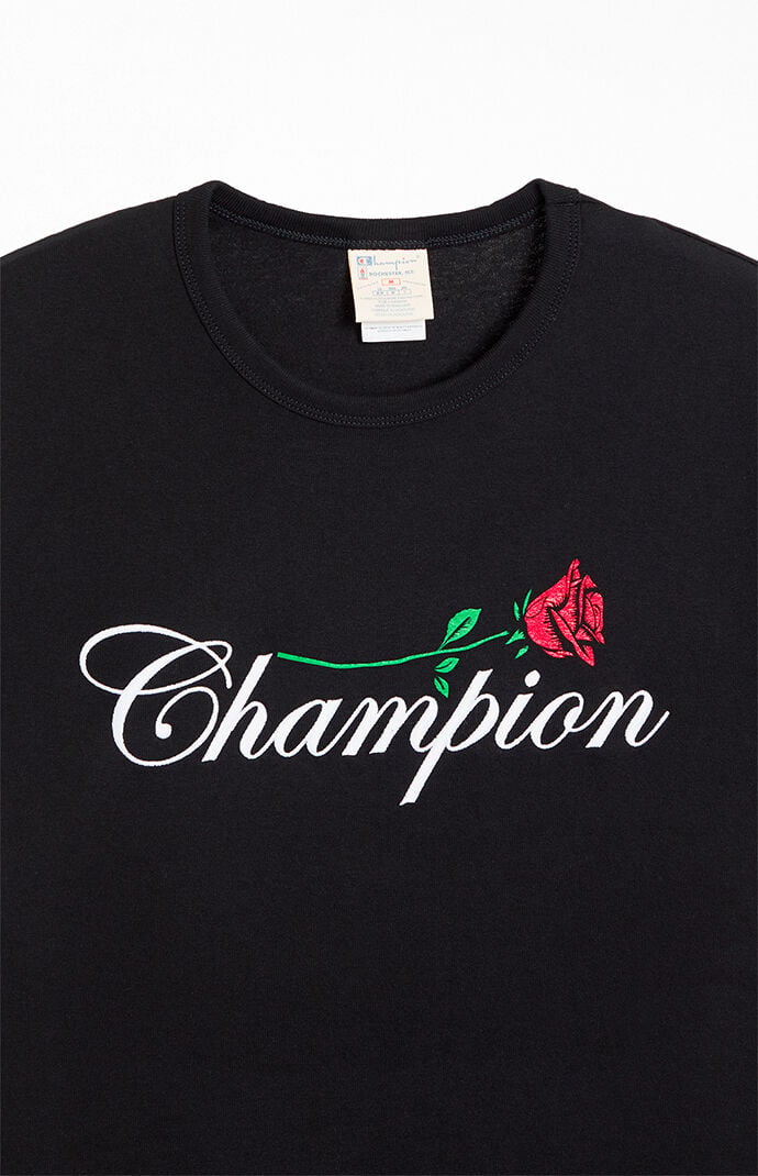 Lafayette×Champion 18SS XL Rose Logo Champion Rose Heritage T-Shirt | Pacsun