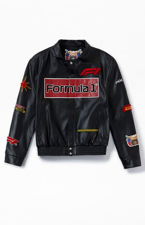 x Formula 1 x PacSun Full Leather Racing Jacket