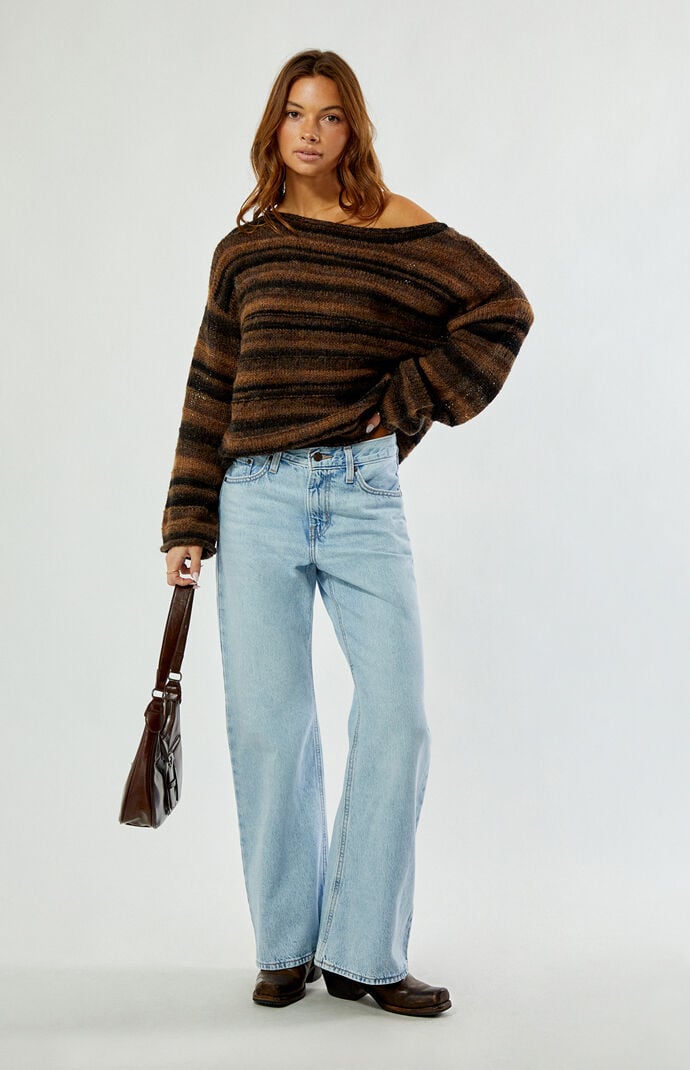 Levi's Abraided Middy Loose Bootcut Jeans