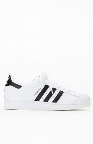White & Black Superstar II Shoes image number 1
