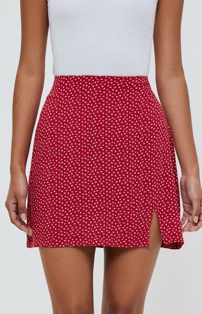 Ditsy mini skirt