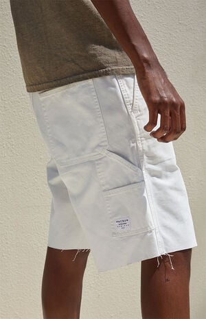 White Carpenter Shorts image number 5