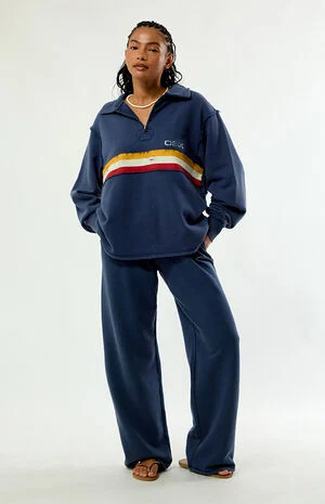 x Outer Banks OBX Quarter Zip Oversized Sweatshirt image number 1