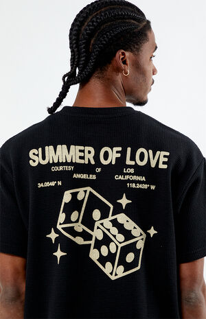 Roll Waffle Knit Oversized T-Shirt image number 2