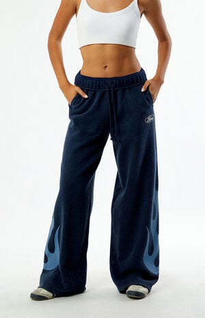 Mustang Flames Wide Leg Sweatpants image number 2