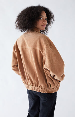 Cinnamon Corduroy Zip Dad Jacket Cinnamon Corduroy Zip Dad Jacket image number null