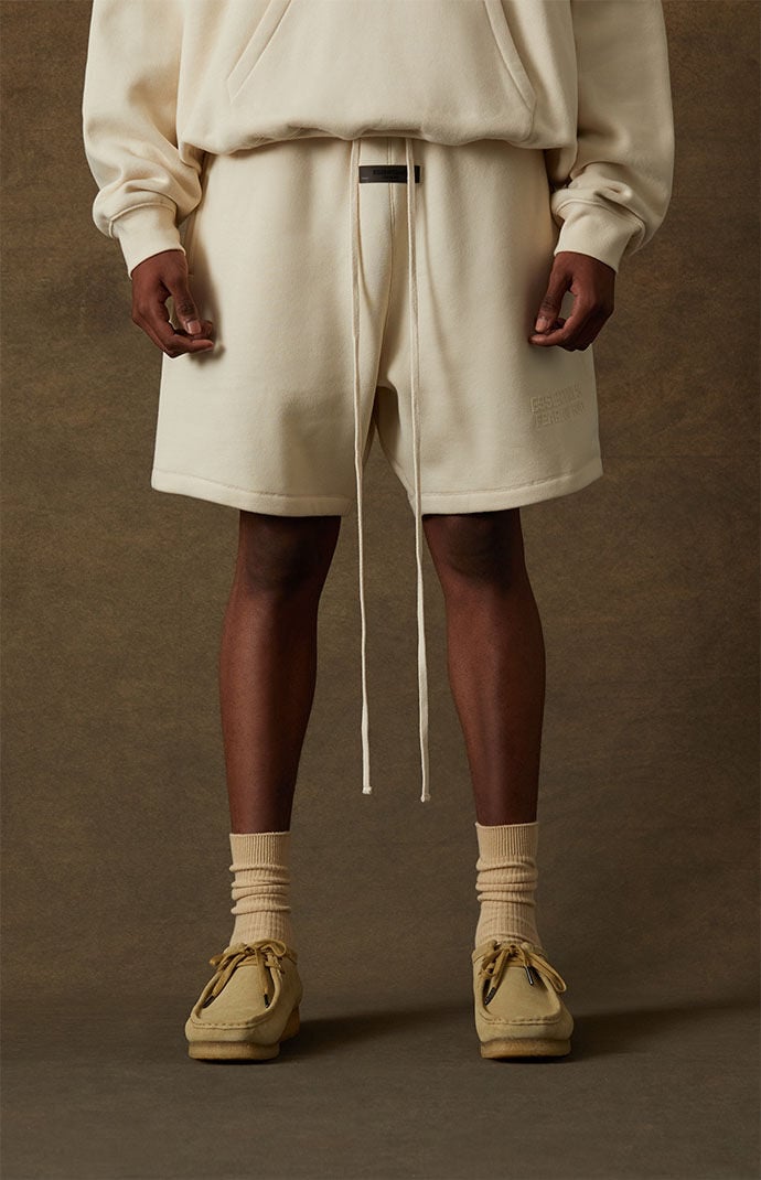 Fear of God Essentials Egg Shell Relaxed Sweat Shorts PacSun