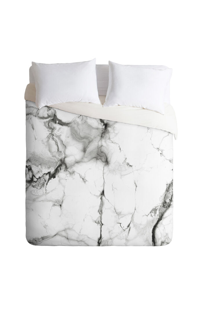 Grey Marble Duvet Set