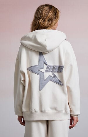 333 Charm Zip Up Oversized Hoodie image number 4