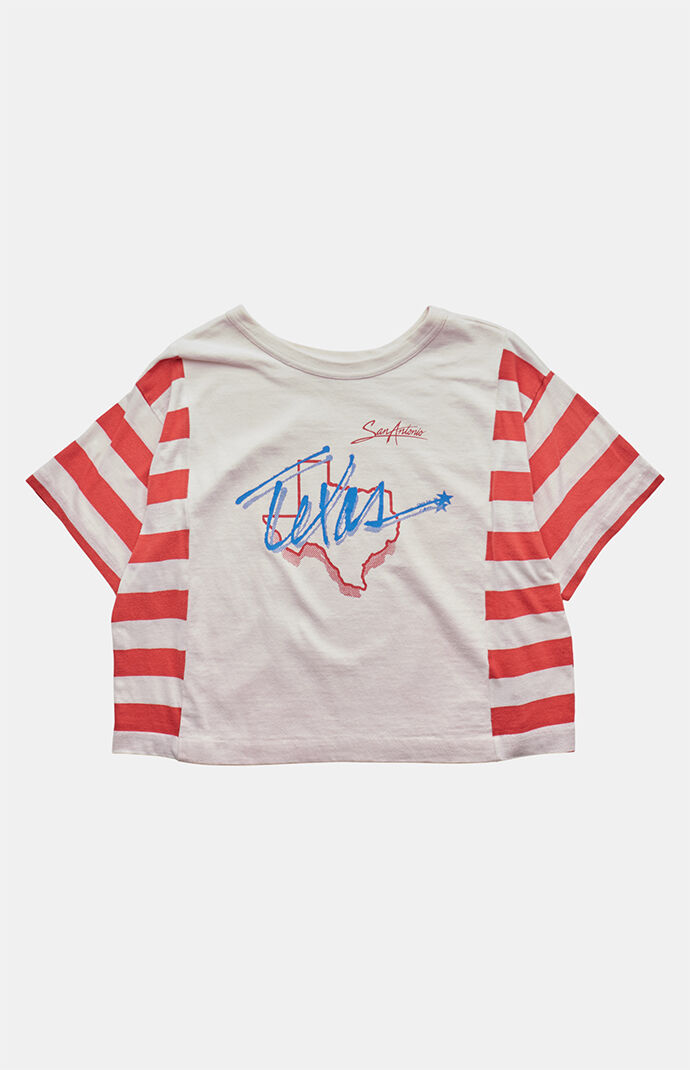 PS VINTAGE 90s San Antonio TX Cropped Graphic T-Shirt