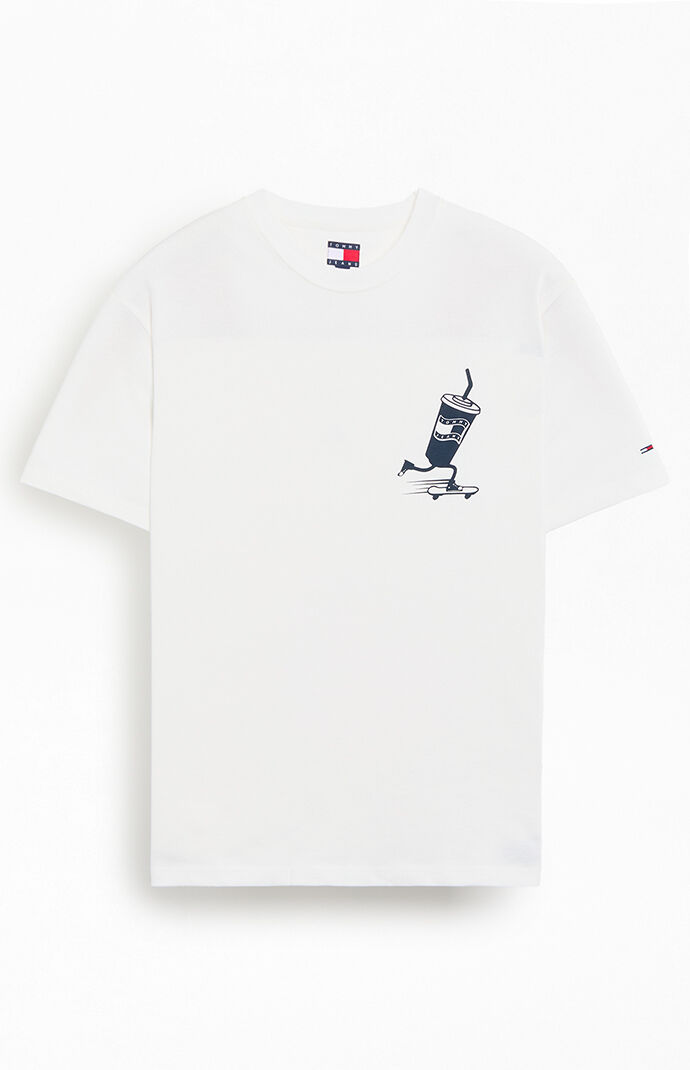 関税込み【  Jeans】logo back print t-shirt 206859171-1-white