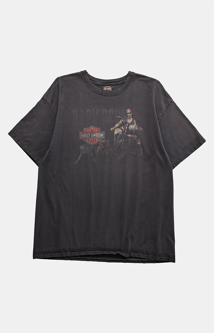 PS VINTAGE Charcoal 2000s Harley Davidson Graphic T-Shirt