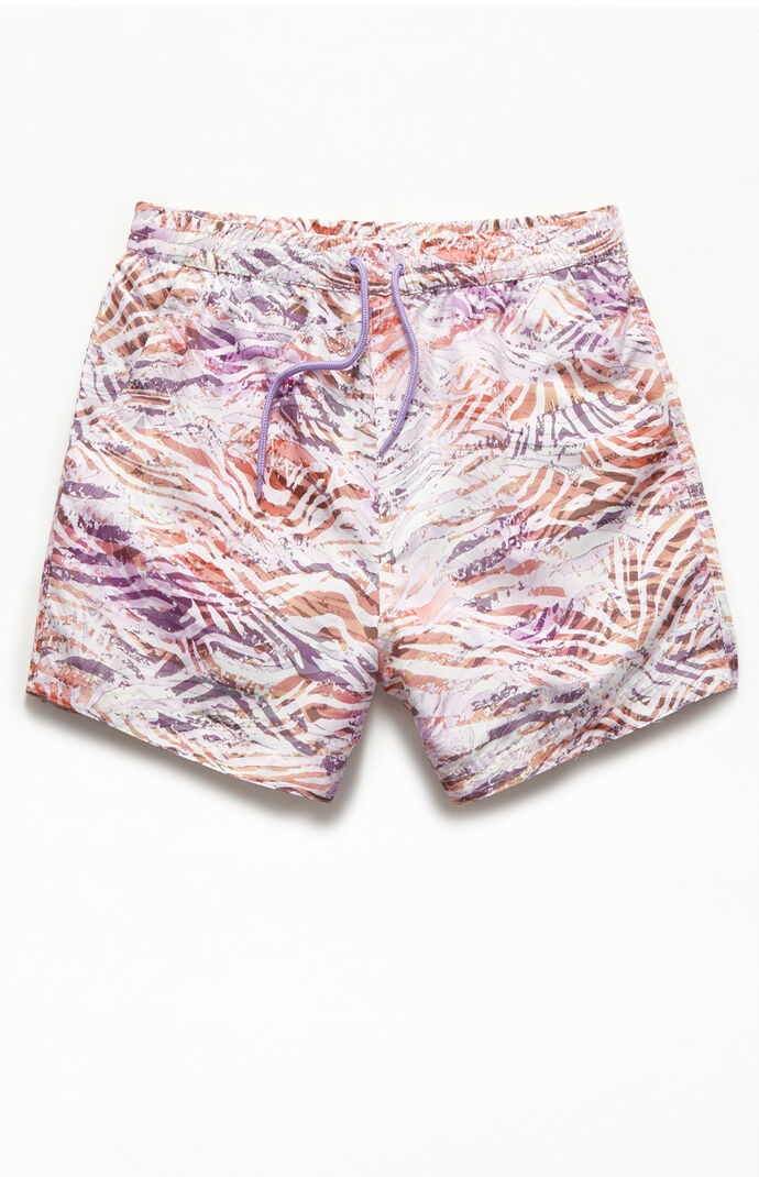 Dye Effect 15" Zebra Swim Trunks