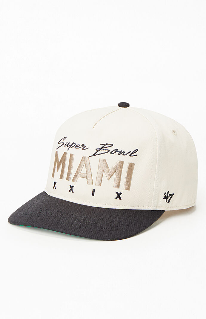 47 Brand Super Bowl XXIX Hitch Miami Snapback Hat in Off White