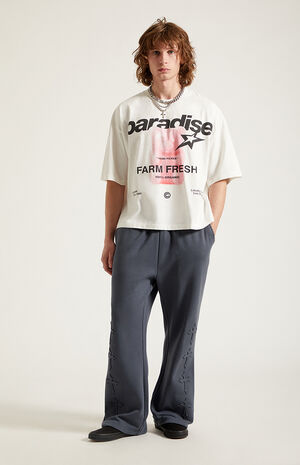 Embossed Straight Leg Sweatpants image number 6